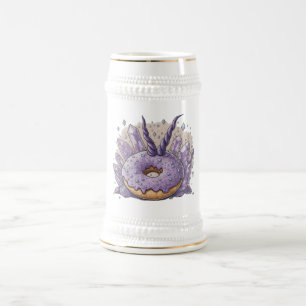 Verzauberter Unicorn Donut Bierglas