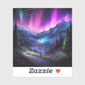 verzauberter Wald Aufkleber (Blatt)