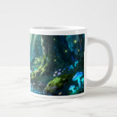 Verzauberter Wald Becher Jumbo-Tasse (Rechts)