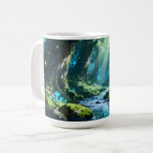 Verzauberter Wald Becher Kaffeetasse (Vorderseite Links)