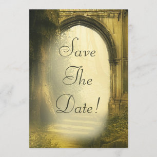 Verzauberter Wald Bogen Save The Date Einladung