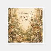 Verzauberter Wald Boho-Baby-Empfang Serviette (Vorderseite)