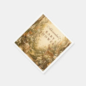 Verzauberter Wald Boho-Baby-Empfang Serviette (Ecke)