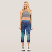verzauberter Wald Capri Leggings (Vorderseite)