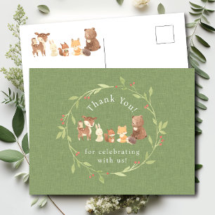 Verzauberter Wald Danke Postkarte