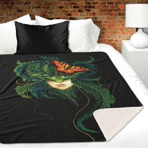 Verzauberter Wald Dryade Frau Schmetterling Fantas Sherpadecke