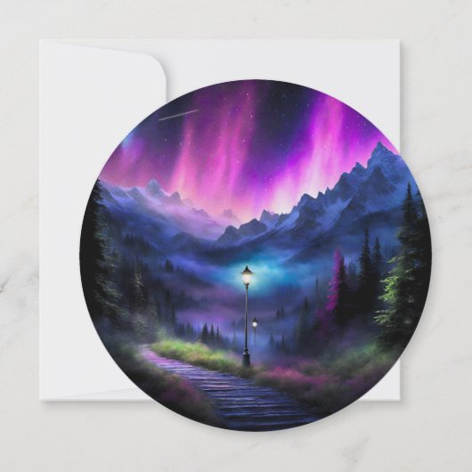 verzauberter Wald Einladung (Rückseite)