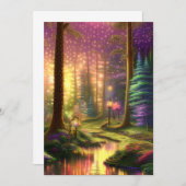 verzauberter Wald Einladung (Vorne/Hinten)