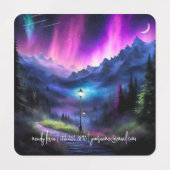 verzauberter Wald Etiketten (Design 1)