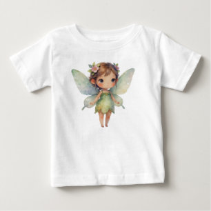 Verzauberter Wald Fee: pastellgrüner Sprite Baby T-shirt