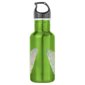 Verzauberter Wald Fee: pastellgrüner Sprite Edelstahlflasche (Rückseite)