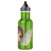 Verzauberter Wald Fee: pastellgrüner Sprite Edelstahlflasche (Rechts)