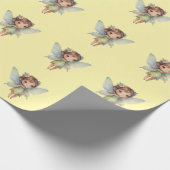 Verzauberter Wald Fee: pastellgrüner Sprite Geschenkpapier (Ecke)
