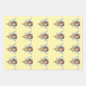 Verzauberter Wald Fee: pastellgrüner Sprite Geschenkpapier Set (Vorderseite)