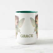 Verzauberter Wald Fee: pastellgrüner Sprite Tasse (Zentrum)