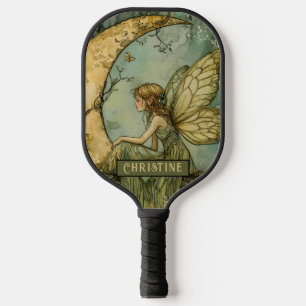 Verzauberter Wald Fee Personalisiert Pickleball Schläger