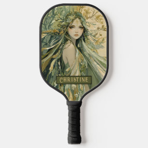 Verzauberter Wald Fee Personalisiert Pickleball Schläger