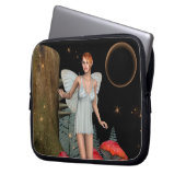 Verzauberter Wald Feenpilz Fantasy Kunst Laptopschutzhülle (Vorderseite Links)