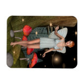 Verzauberter Wald Feenpilz Fantasy Kunst Magnet (Horizontal)
