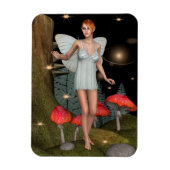 Verzauberter Wald Feenpilz Fantasy Kunst Magnet (Vertikal)