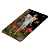 Verzauberter Wald Feenpilz Fantasy Kunst Magnet (Linke Seite)