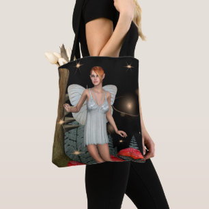 Verzauberter Wald Feenpilz Fantasy Kunst Tasche