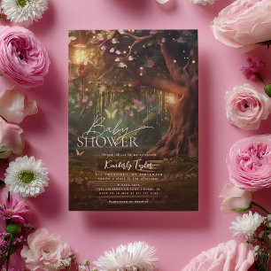 Verzauberter Wald Feenwald Baby Shower Einladung
