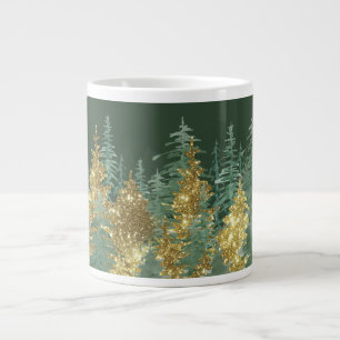 Verzauberter Wald-Feiertags-Kiefern-Riesen-Kaffeeb Jumbo-Tasse