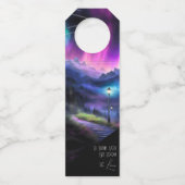 verzauberter Wald Flaschenanhänger (Rückseite)