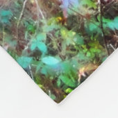 verzauberter Wald Fleecedecke (Ecke)