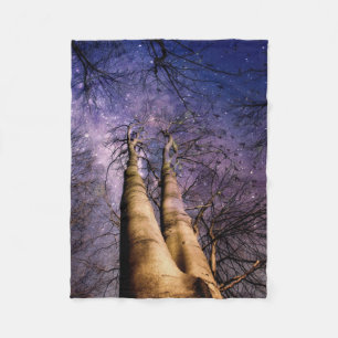 verzauberter Wald Fleecedecke