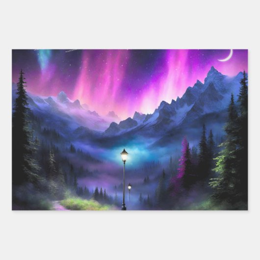 verzauberter Wald Geschenkpapier Set (Vorderseite 2)