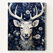 Verzauberter Wald Hirschwinterblut Notizblock (Rückseite)
