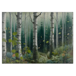 Verzauberter Wald Holzschneidebrett Schneidebrett