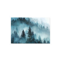 Verzauberter Wald in Blau