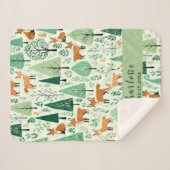 Verzauberter Wald-Kuddelkruste Sherpadecke (Vorderseite (Horizontal))