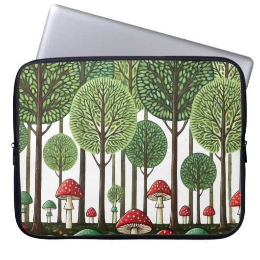 Verzauberter Wald Laptopschutzhülle (Vorderseite)