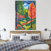 verzauberter Wald Leinwanddruck (Insitu (Schlafzimmer))