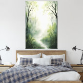 verzauberter Wald Leinwanddruck (Insitu (Schlafzimmer))