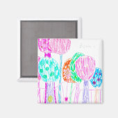 verzauberter Wald Magnet (Vorderseite/Rückseite)