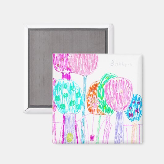 verzauberter Wald Magnet (Vorderseite/Rückseite)