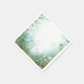 Verzauberter Wald Märchenwald Baby Shower Serviette (Ecke)