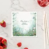 Verzauberter Wald Märchenwald Baby Shower Serviette (Beispiel)
