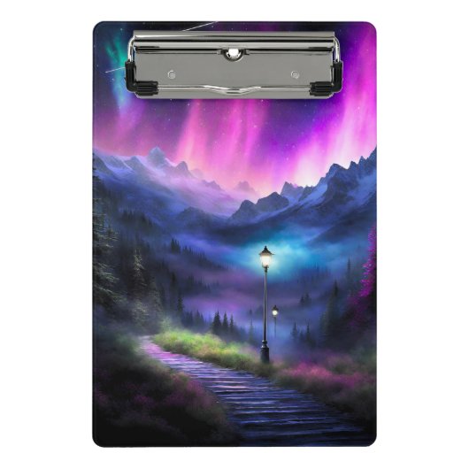 verzauberter Wald Mini Klemmbrett (Vorderseite)