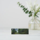 Verzauberter Wald Mini Visitenkarte (Stehend Vorderseite)