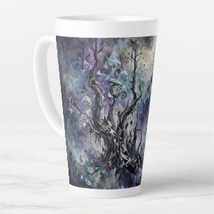 Verzauberter Wald Mystische Surrealistische Bäume Milchtasse