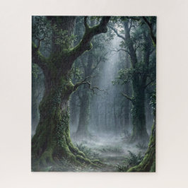 Verzauberter Wald | Nebeliger Wald-Fantasie-Puzzle Puzzle