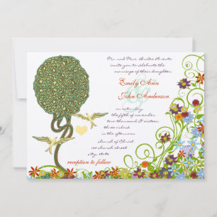 Verzauberter Wald Patchwork Blumen Fee Märchen Bau Einladung