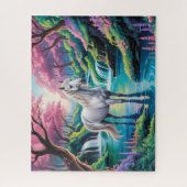 Verzauberter Wald Pferd Puzzle (Vertikal)