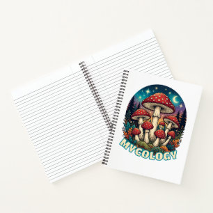 Verzauberter Wald Pilz Kunst Notizblock